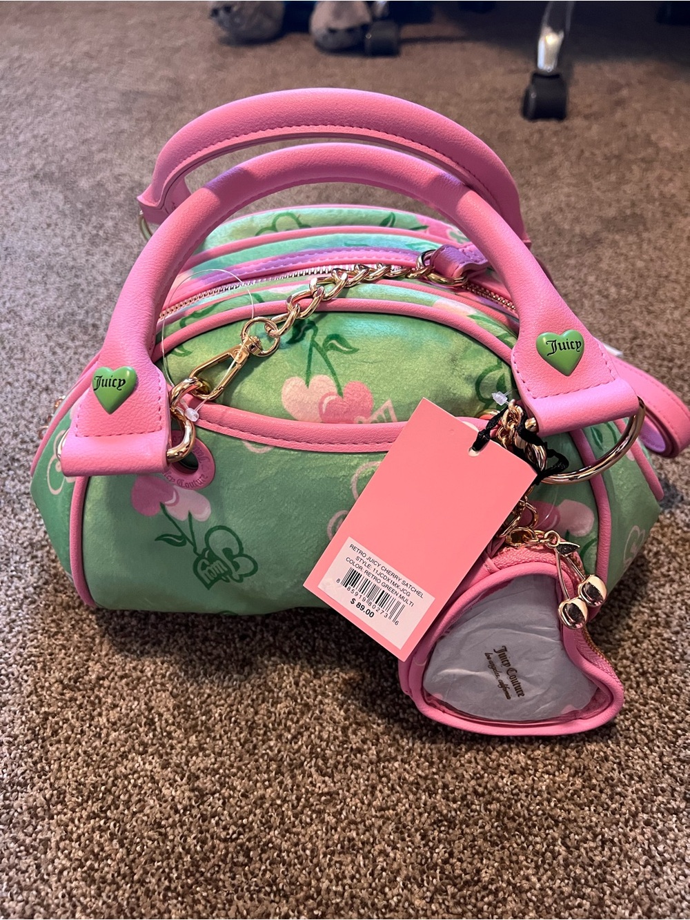 Juicy Couture Retro Style Cherry Crossbody